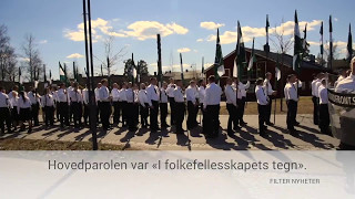 Nynazister marsjerer i Falun 1. mai 2017