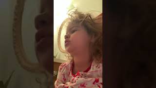 Baby Ellyson and Big Girl Ensley: pooping on the potty