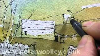 Line and Wash by PETER WOOLLEY (DVD Trailer)