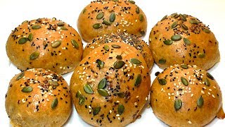 Булочки из цельнозерновой муки  Вкусные булочки