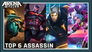 Top 6 Best Assassin CLASS Season 2018 | Arena of Valor