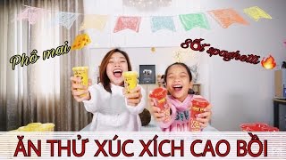 ĂN THỬ XÚC XÍCH CAO BỒI WOA!NGON XỐT LẮC - SONG THƯ CHANNEL