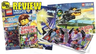 LEGO NEXO KNIGHTS ISSUE 4 MAGAZINE GLOBLIN SPIDER'S REVIEW