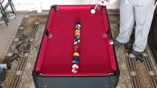 Домашний бильярд. Урок 4 (Home billiards. lesson 4) Американка в линию