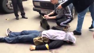 09 05 2014 Украина! Мариуполь! Убийство фашистов!