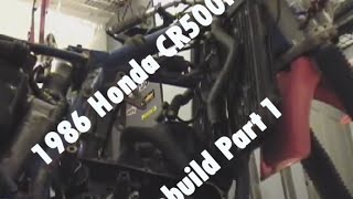 1986 Honda CR500 Part 1 - Tear Down