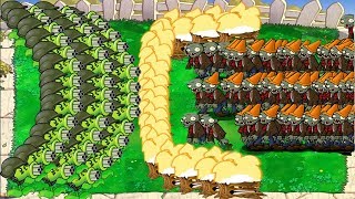 99999 Conehead ZOmbie vs Gatling Pea vs Dr. Zomboss Plants vs Zombies