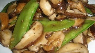 Fresh Shitake Mushrooom in Oyster Sauce