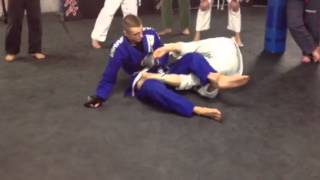 Berimbolo from double guard pull position