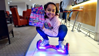 HOVERBOARD CHALLENGE!  Shopkins Surprise
