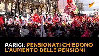 Parigi: pensionati chiedono l'aumento delle pensioni