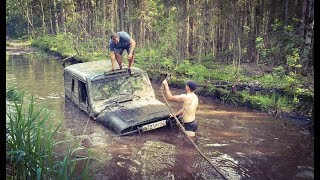 Утопили уаз по дороге на р. Морье / off-road extreme