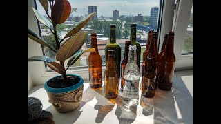 ? Как убрать этикетку с бутылки ?