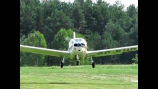 Przerwane lądowanie na EPOD Socata MS-883 Rallye ( Go around )