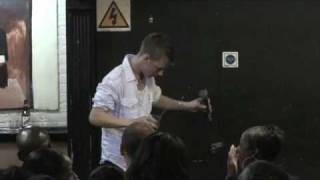 Jamie at Kojos comedy funhouse