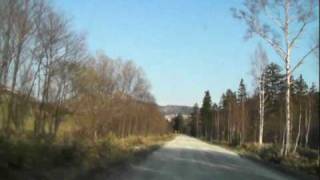 道道136号夕張新得線　南富良野町串内牧場の区間