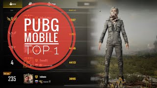 PUBG mobile top 1 (повезло с лутом) корона 4 241 место в сезоне