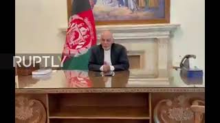 Afghanistan: President Ghani addresses nation before fleeing the country