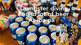 DUMPSTER DIVING/found lots of beer,mushroom,juice and more!(Basurera sa America)