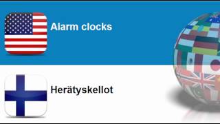 Learn Finnish vocabulary #Topic = Horology