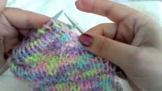 Two needle socks. Носки на 2 спицах без швов