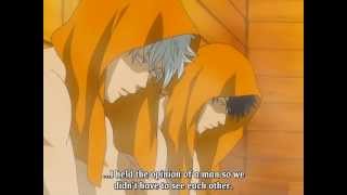Gintoki and Hijikata sauna battle