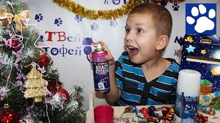 Снег и серпантин из баллончика на ёлку. Бенгальские огни | Party String Spray, Snow Spray, Sparklers