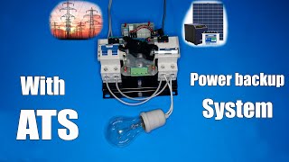 How to use ATS Automatic Transfer Switch in backup power system