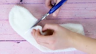 Режем пополам 4 носка. От результата глаз не оторвать!
