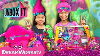 Poppy's Sparklin Scrapbook Maker + More SWEET Toys with KidToyTesters | Trolls Presents UNBOX IT