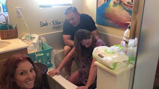 HOME BIRTH/100% NATURAL,UNMEDICATED, AMAZING LABOR & DELIVERY/BABY IN THE CAUL/BABY #13/W DOWNS