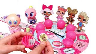 LOL Dolls Board Game Time ! SWTAD Playing with Toys for Kids L.O.L. Surprise Blind Bag Balls