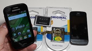 Посылки с аукциона телефоны из Польши Samsung Samsung GT-S6500D и Nokia C5-03