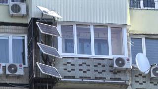Мешканець Дніпра встановив сонячні батареї на стіні свого будинку