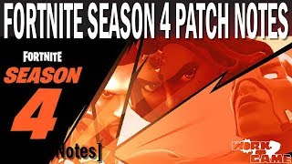 Fortnite Season 4 Patch Notes [Overview and Thoughts]