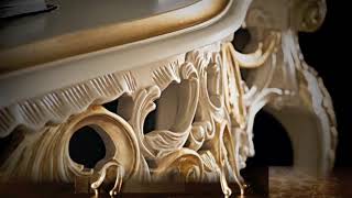 Italian furniture  Gold leaf furniture  مفروشات كلاسيكية فاخرة