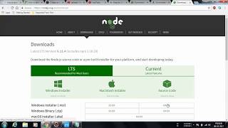 how to download node js in windows