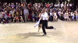 Mila Vigdorova and Jens Kruger perform at Ekaterininskiy pa