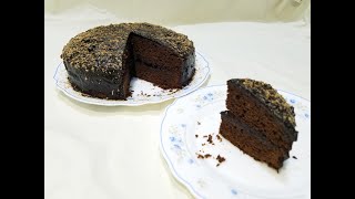 Chocolate cake | Moist and Chocolaty Cake without oven | easy recipe