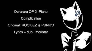『IMORI☆』Complication【English Fan Dub】「 Piano- TV Size 」