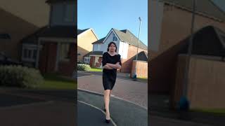 Crossdresser walking around in barnsley