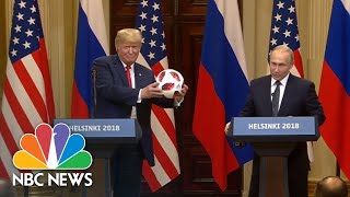 Vladimir Putin Gifts Donald Trump A World Cup Ball: ‘Now The Ball Is In Your Court’ | NBC News