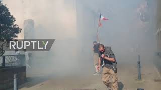 France: Tear gas deployed against health pass protesters in Vannes