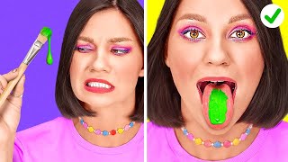 CARA GILA NYELUNDUPIN MAKANAN KE MANA SAJA || Prank Dan Trik Seru Seputar Permen oleh 123 GO Like!