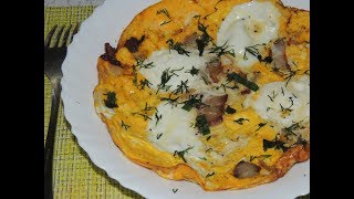 БЫСТРЕЙШАЯ ЯИЧНИЦА ПО ДЕРЕВЕНСКИ ЭТО ОЧЕНЬ ВКУСНО ПОЕЛ И ПОЛ ДНЯ СЫТ