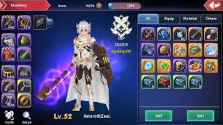 AURA KINGDOM MOBILE open purple item 74-79 and gatcha card