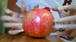 Long Nails NN: disembowel fruit pomegranate