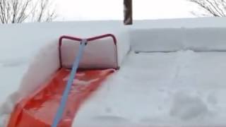 как легко очистить крышу от снега