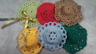 Обзор вязаных шляпок для кукол. Review of knitted hats for dolls.