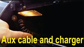 How to install an aux cable and cellphone charger on a C-class (W203)